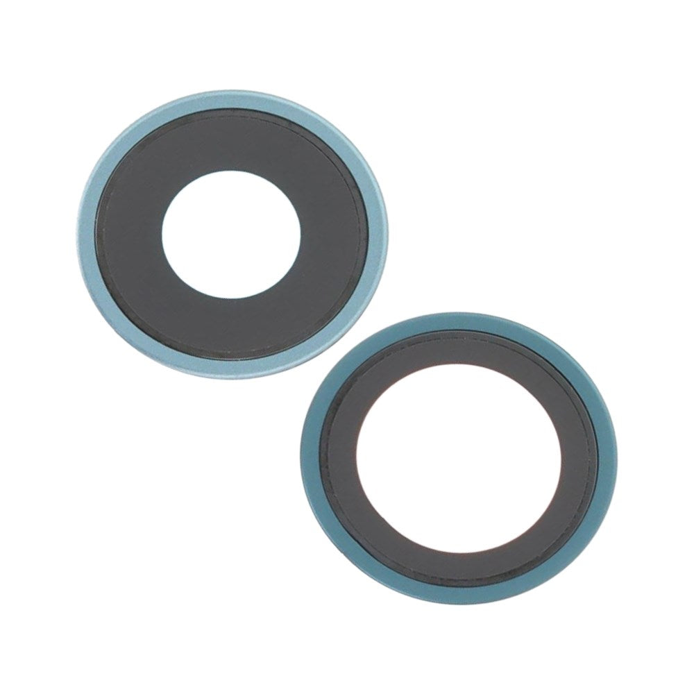 Lentilles caméra arrière + contours iPhone 16 Plus Sarcelle