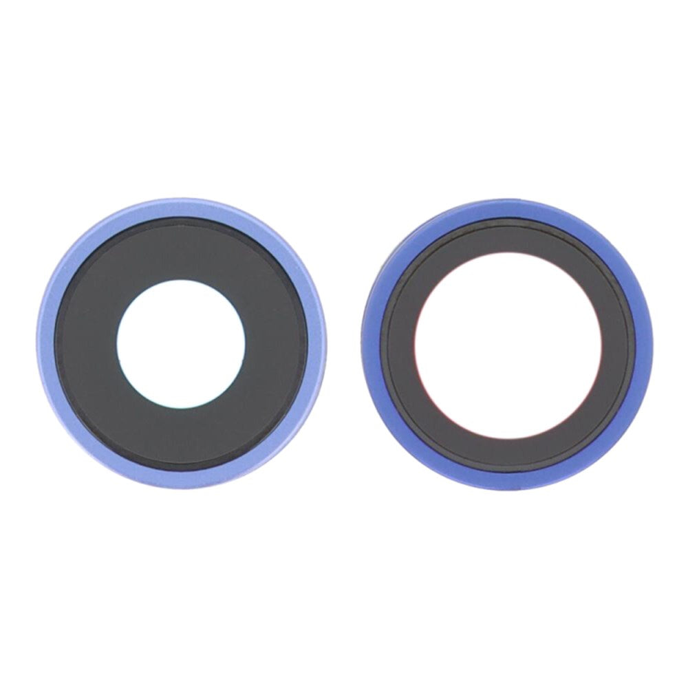 Lentilles caméra arrière + contours iPhone 16 Plus Outremer