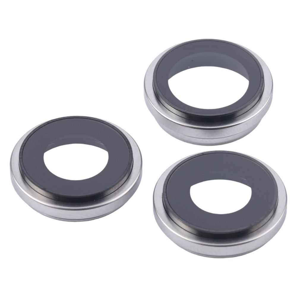 Lentilles caméra arrière + contours iPhone 16 Pro Blanc