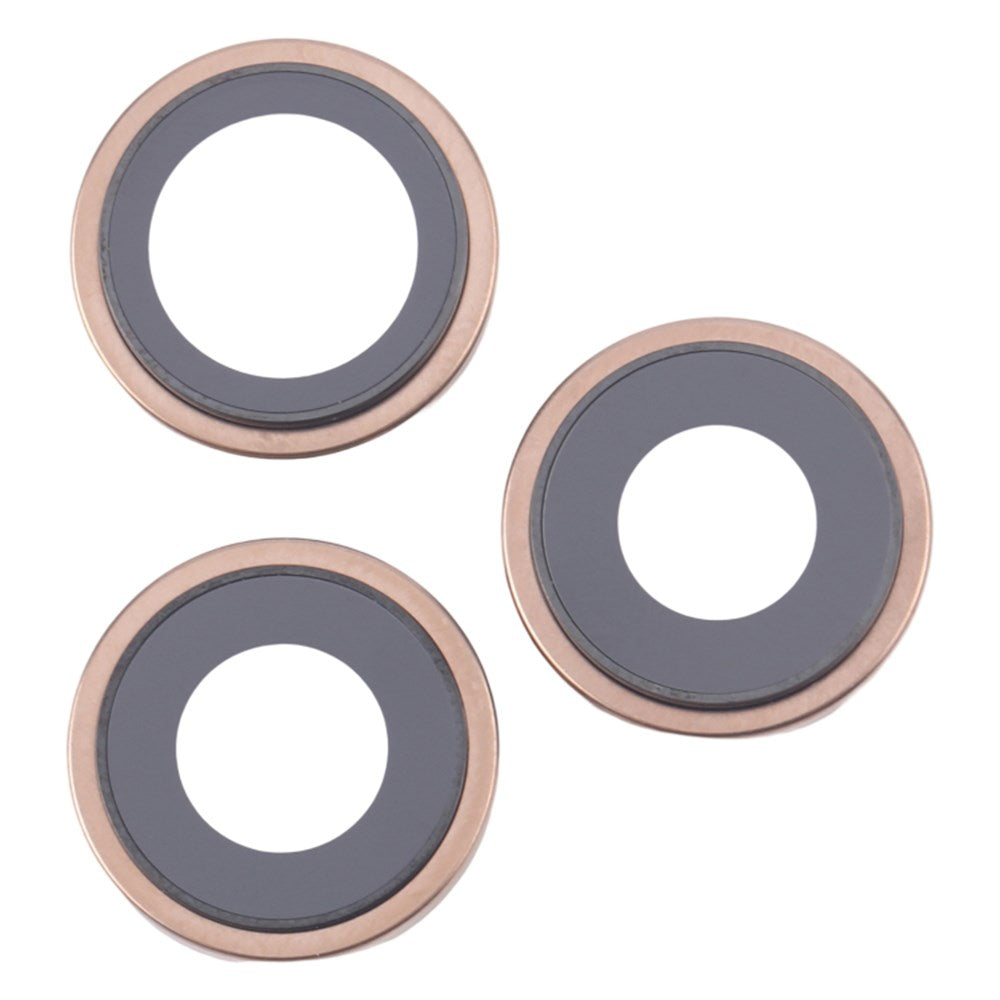 Lentilles caméra arrière + contours iPhone 16 Pro Max Gold