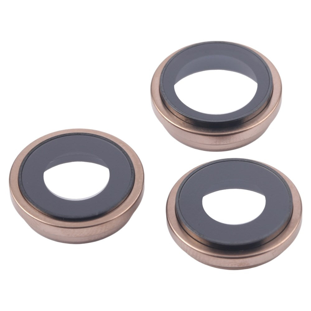 Lentilles caméra arrière + contours iPhone 16 Pro Max Gold