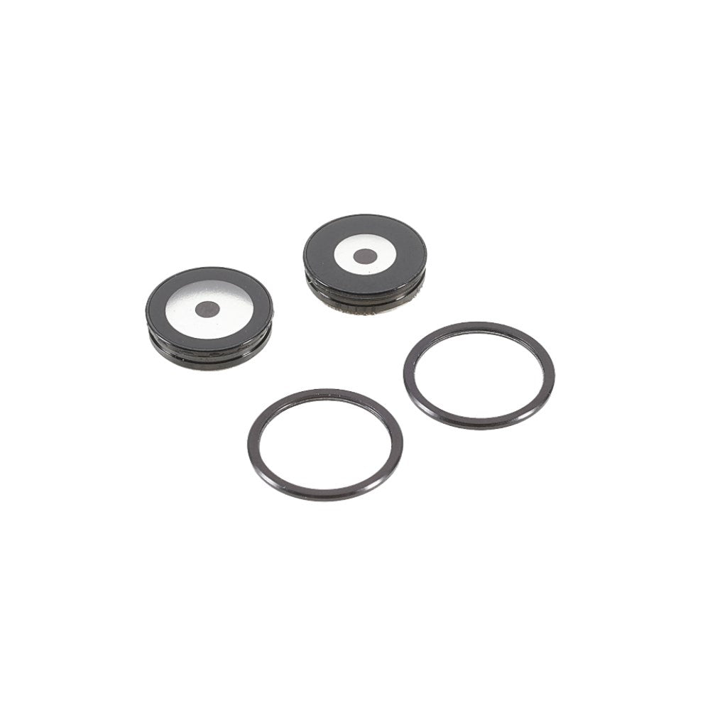 Lentilles caméra arrière + contours iPhone 11 Noir
