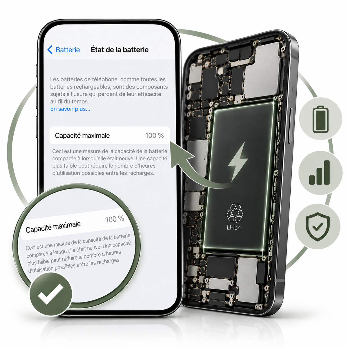 Batterie iPhone 14 Plus Sans Message d’Erreur