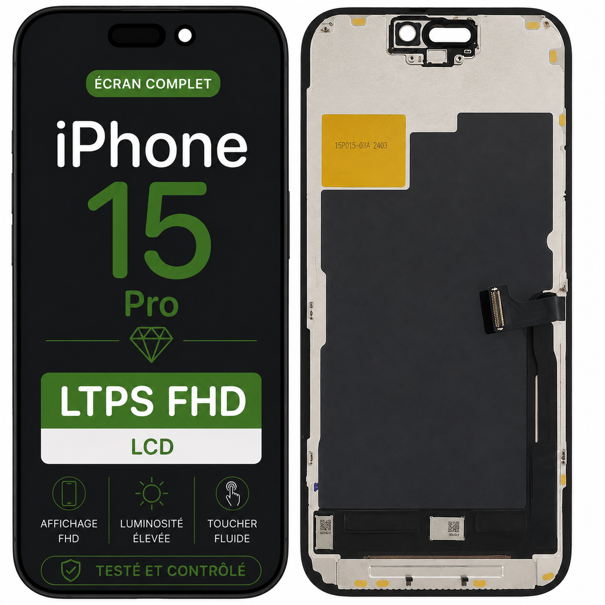 Écran iPhone 15 Pro LTPS FHD