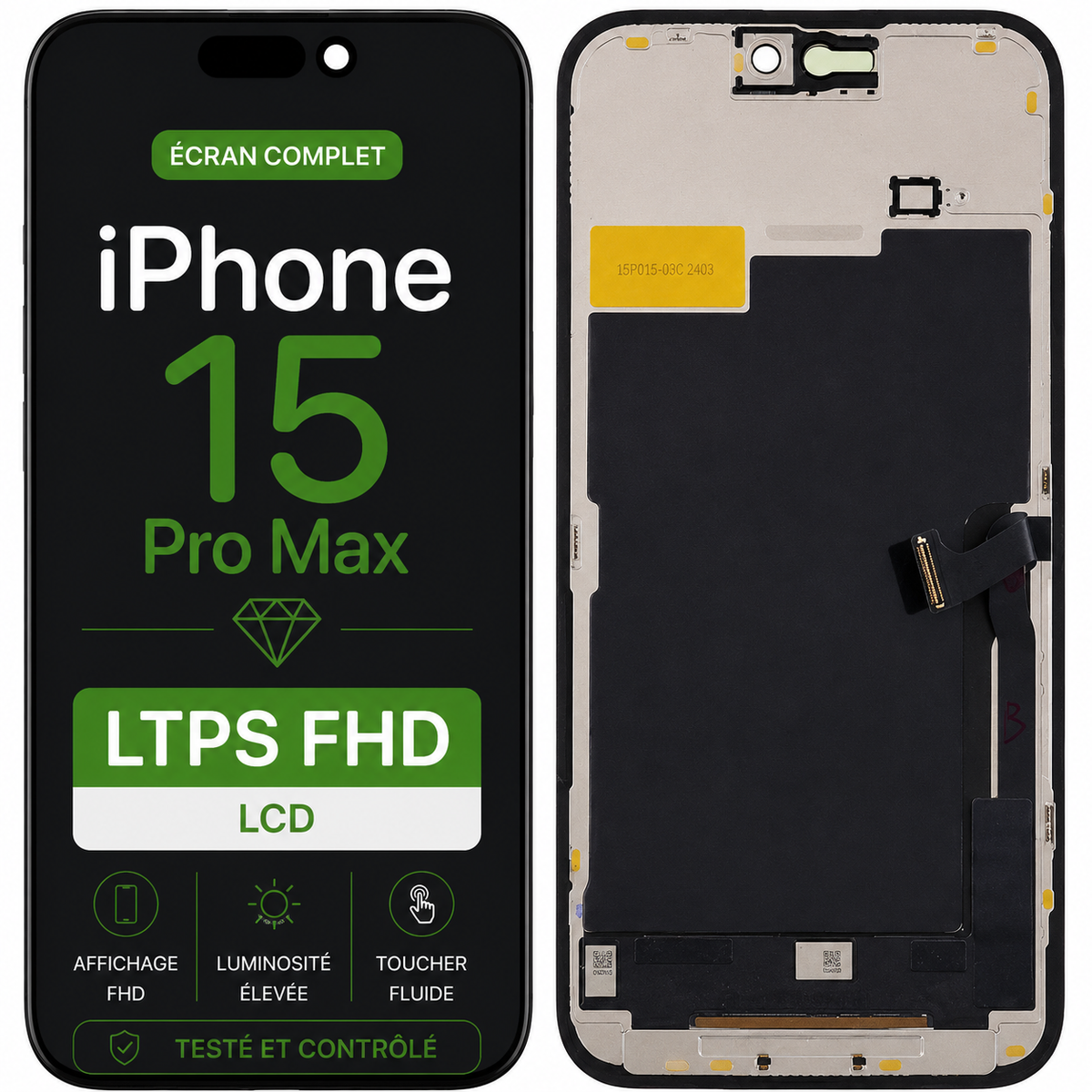 Écran iPhone 15 Pro Max LTPS FHD