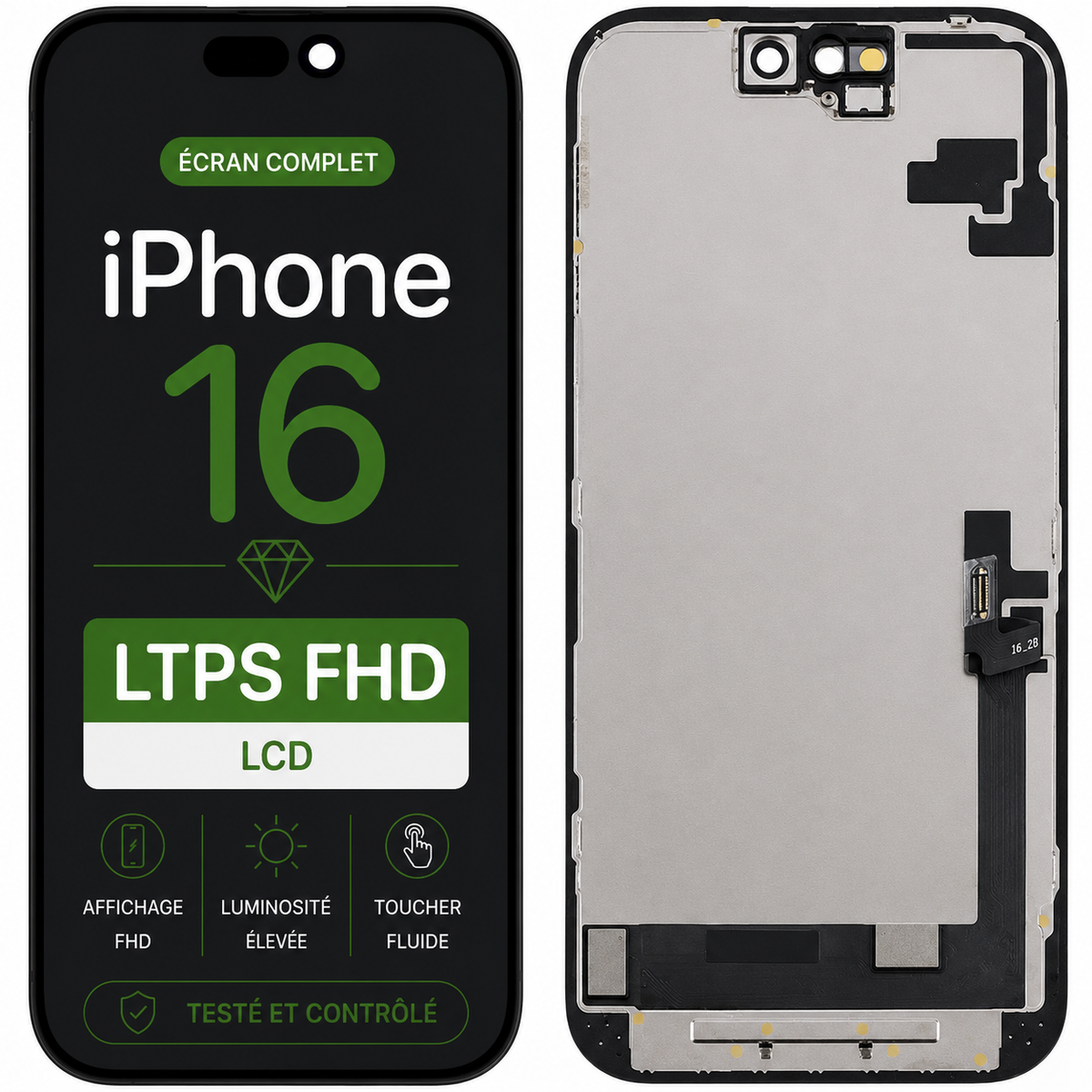 Écran iPhone 16 LTPS FHD