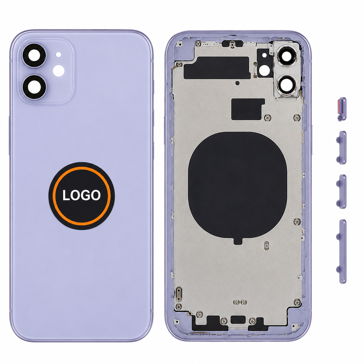 Châssis arrière iPhone 11 Violet