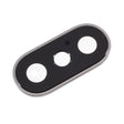 Pièce d'origine Caméras Lentille caméra arrière + contour iPhone X Blanc