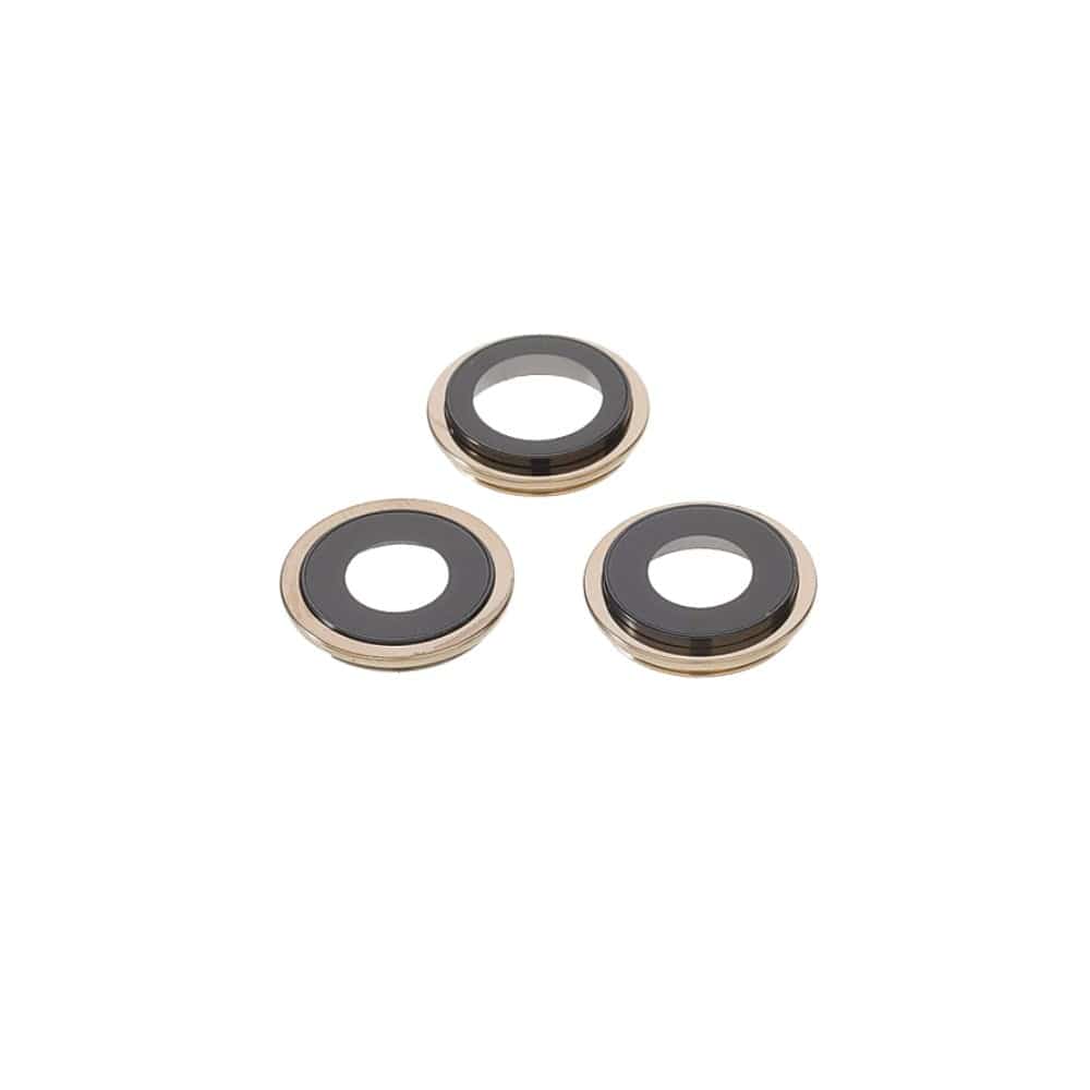 Pièce compatible Caméras Lentilles caméra arrière + contours iPhone 12 Pro Gold