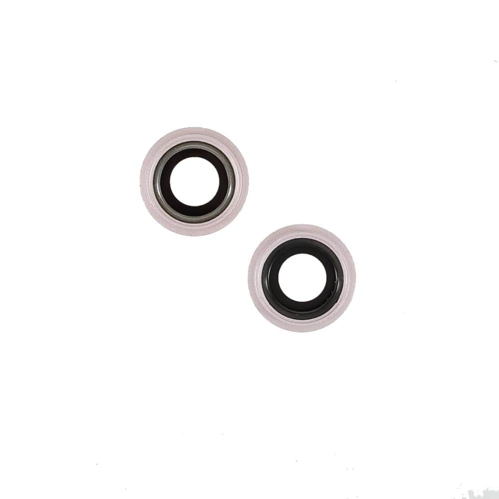 Pièce compatible Caméras Lentilles caméra arrière + contours iPhone 13 Mini Rose