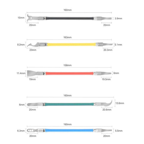 Livraison gratuite RELIFE RL-049B – Kit de Retrait de Colle pour CPU, SSD et Puces BGA