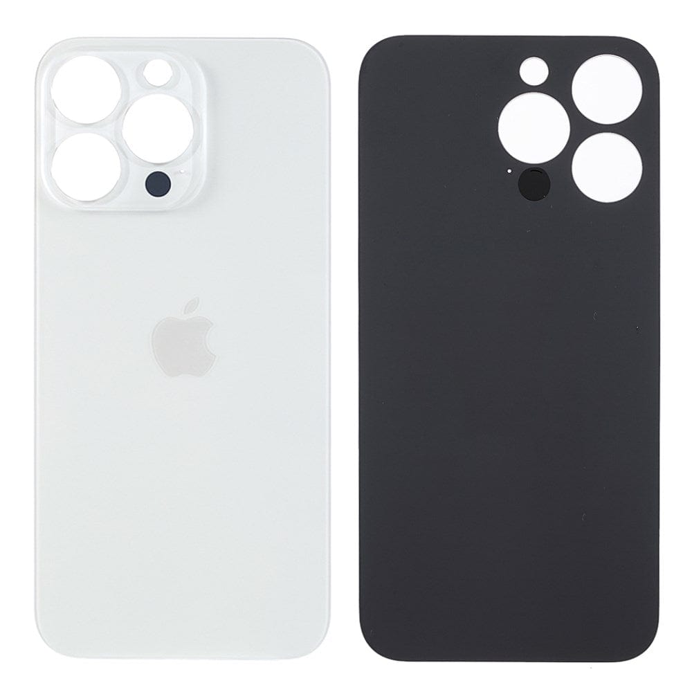 Pièce compatible Vitres arrières Vitre arrière (Adhésif) iPhone 13 Pro Blanc