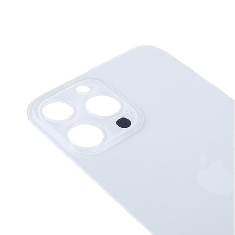 Pièce compatible Vitres arrières Vitre arrière (Adhésif) iPhone 13 Pro Max Blanc