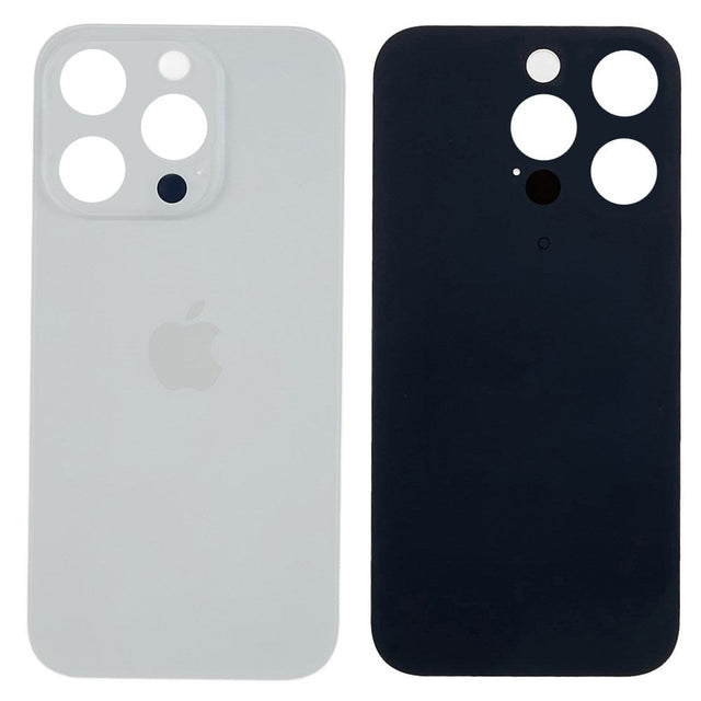 Pièce compatible Vitres arrières Vitre arrière (Adhésif) iPhone 14 Pro Max Blanc