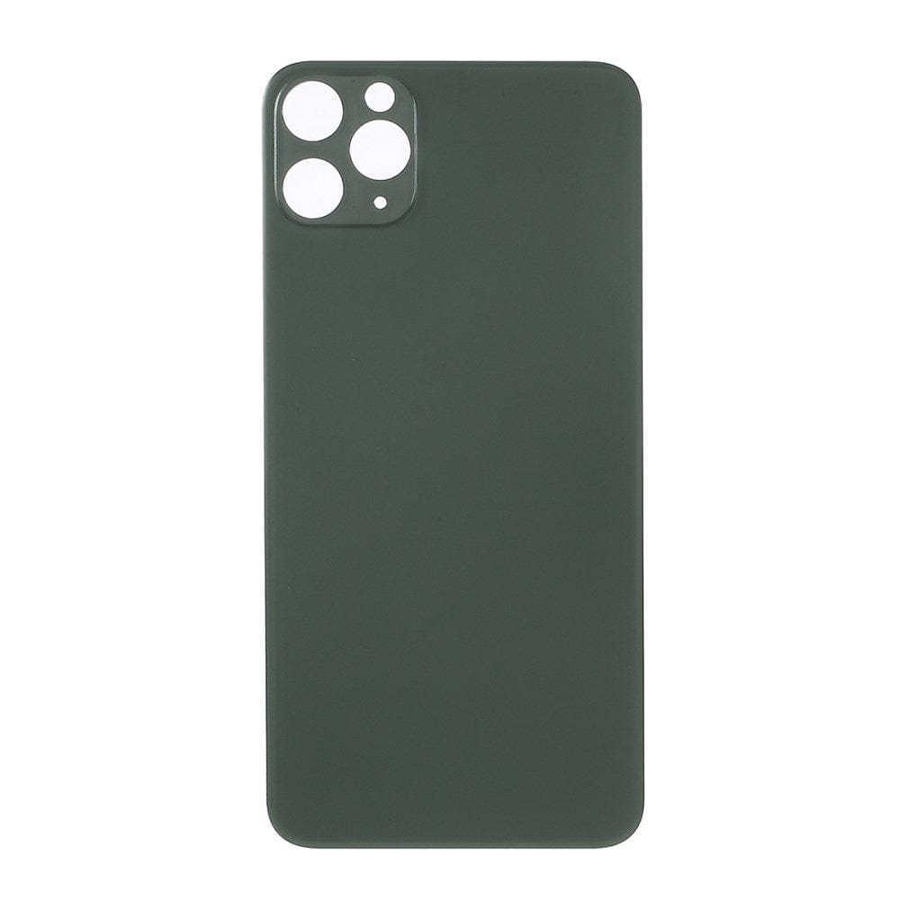 Livraison gratuite Vitres arrières Vitre arrière iPhone 11 Pro Max Vert (Big Hole)