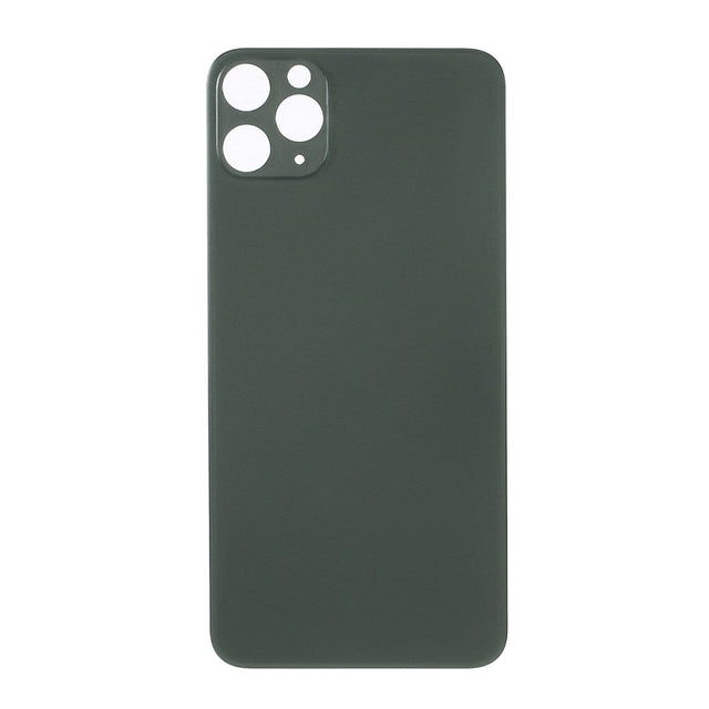 Livraison gratuite Vitres arrières Vitre arrière iPhone 11 Pro Max Vert (Big Hole)