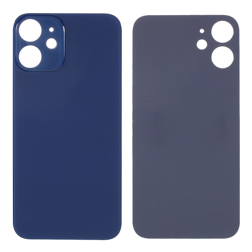 Livraison gratuite Vitres arrières Vitre arrière iPhone 12 Bleu (Big Hole)