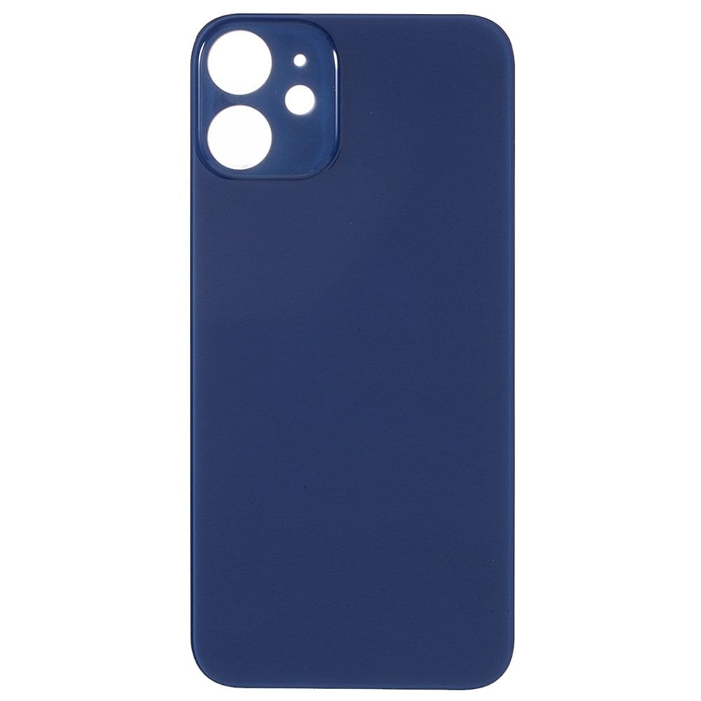 Livraison gratuite Vitres arrières Vitre arrière iPhone 12 Mini Bleu (Big Hole)