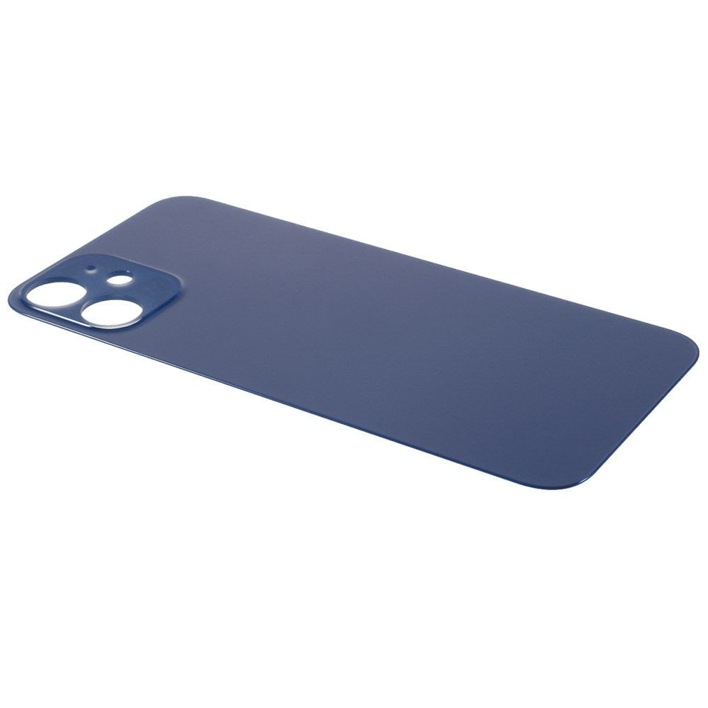 Livraison gratuite Vitres arrières Vitre arrière iPhone 12 Mini Bleu (Big Hole)