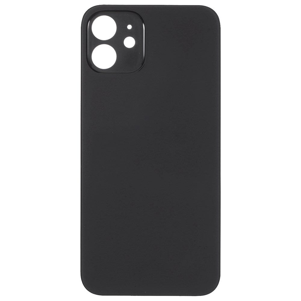 Livraison gratuite Vitres arrières Vitre arrière iPhone 12 Mini Noir (Big Hole)