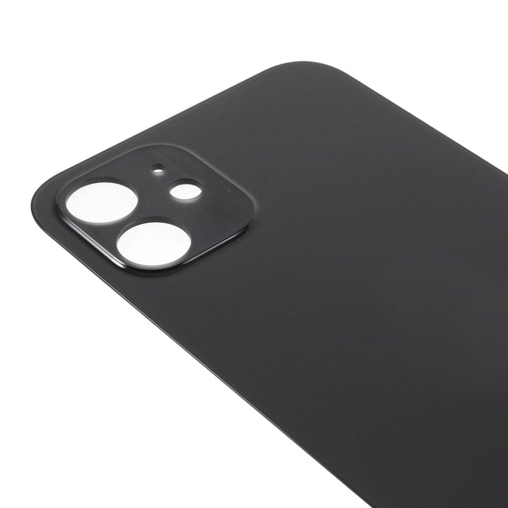 Livraison gratuite Vitres arrières Vitre arrière iPhone 12 Mini Noir (Big Hole)