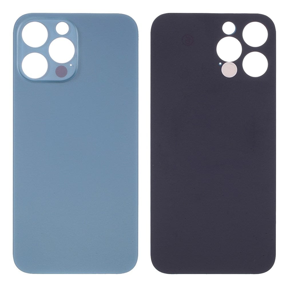Livraison gratuite Vitres arrières Vitre arrière iPhone 12 Pro Bleu Pacifique (Big Hole)