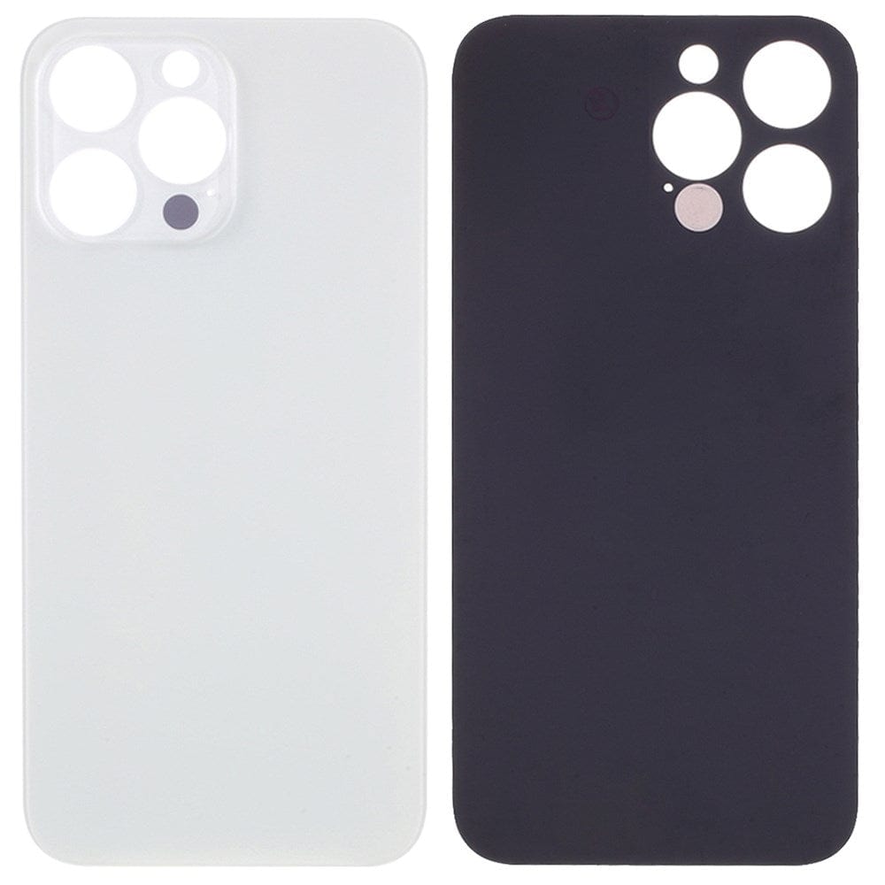 Livraison gratuite Vitres arrières Vitre arrière iPhone 12 Pro Max Blanc (Big Hole)