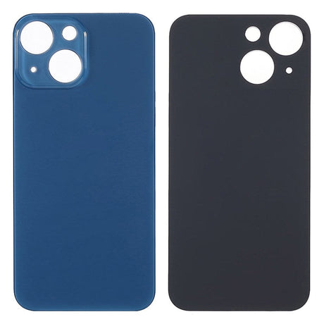 Livraison gratuite Vitres arrières Vitre arrière iPhone 13 Mini Bleu (Big Hole)
