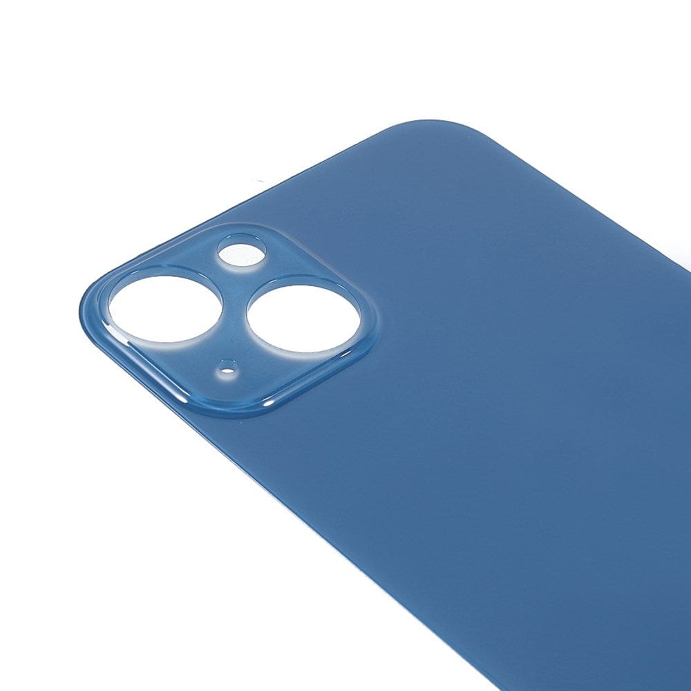 Livraison gratuite Vitres arrières Vitre arrière iPhone 13 Mini Bleu (Big Hole)