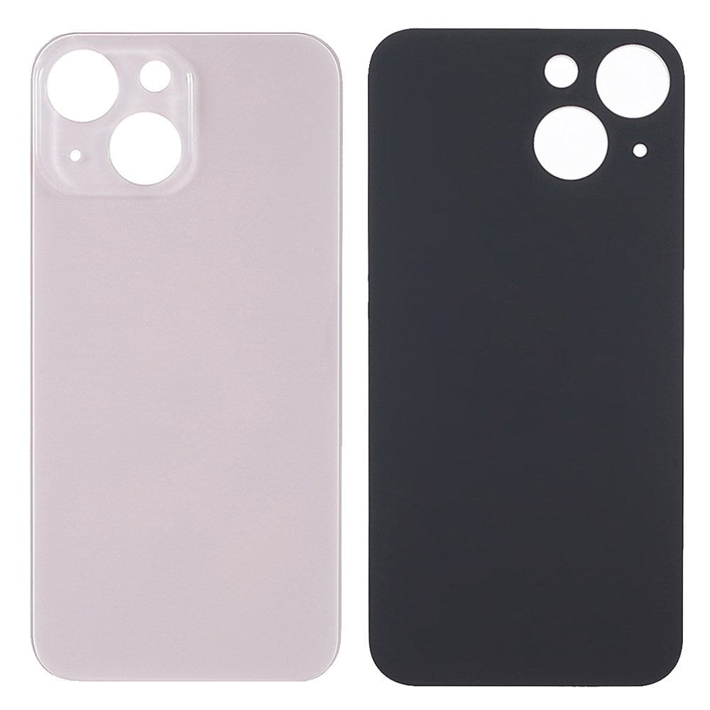 Livraison gratuite Vitres arrières Vitre arrière iPhone 13 Mini Rose (Big Hole)