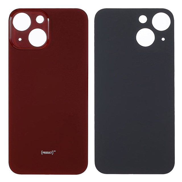Livraison gratuite Vitres arrières Vitre arrière iPhone 13 Mini Rouge (Big Hole)