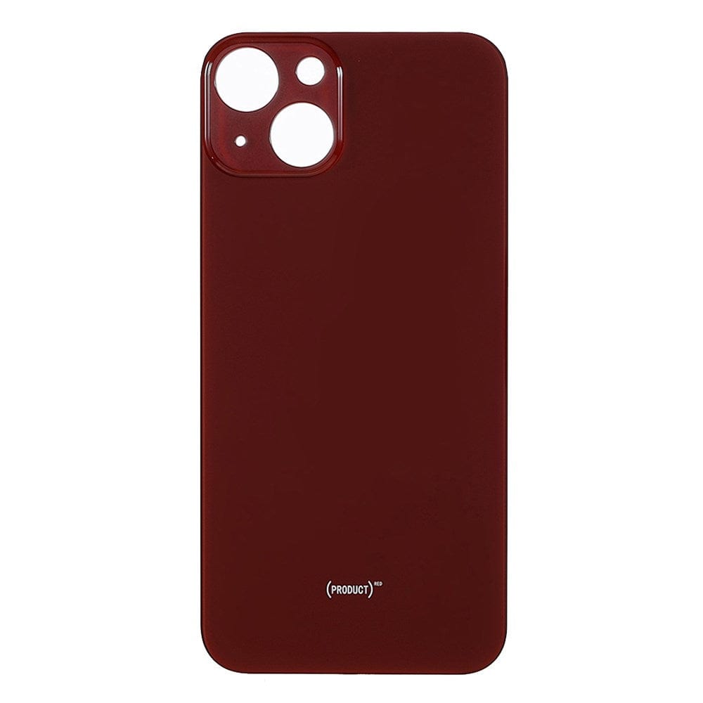 Livraison gratuite Vitres arrières Vitre arrière iPhone 13 Mini Rouge (Big Hole)