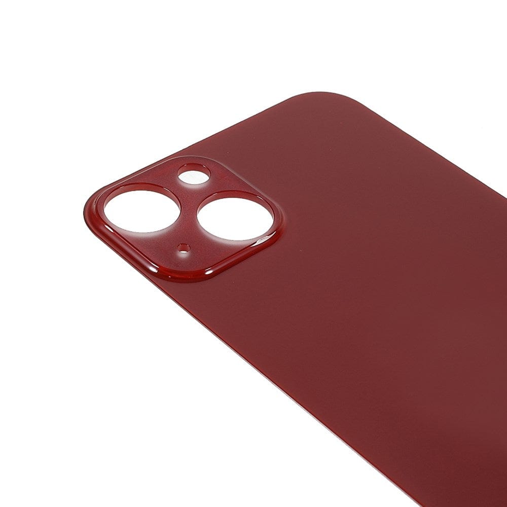 Livraison gratuite Vitres arrières Vitre arrière iPhone 13 Mini Rouge (Big Hole)