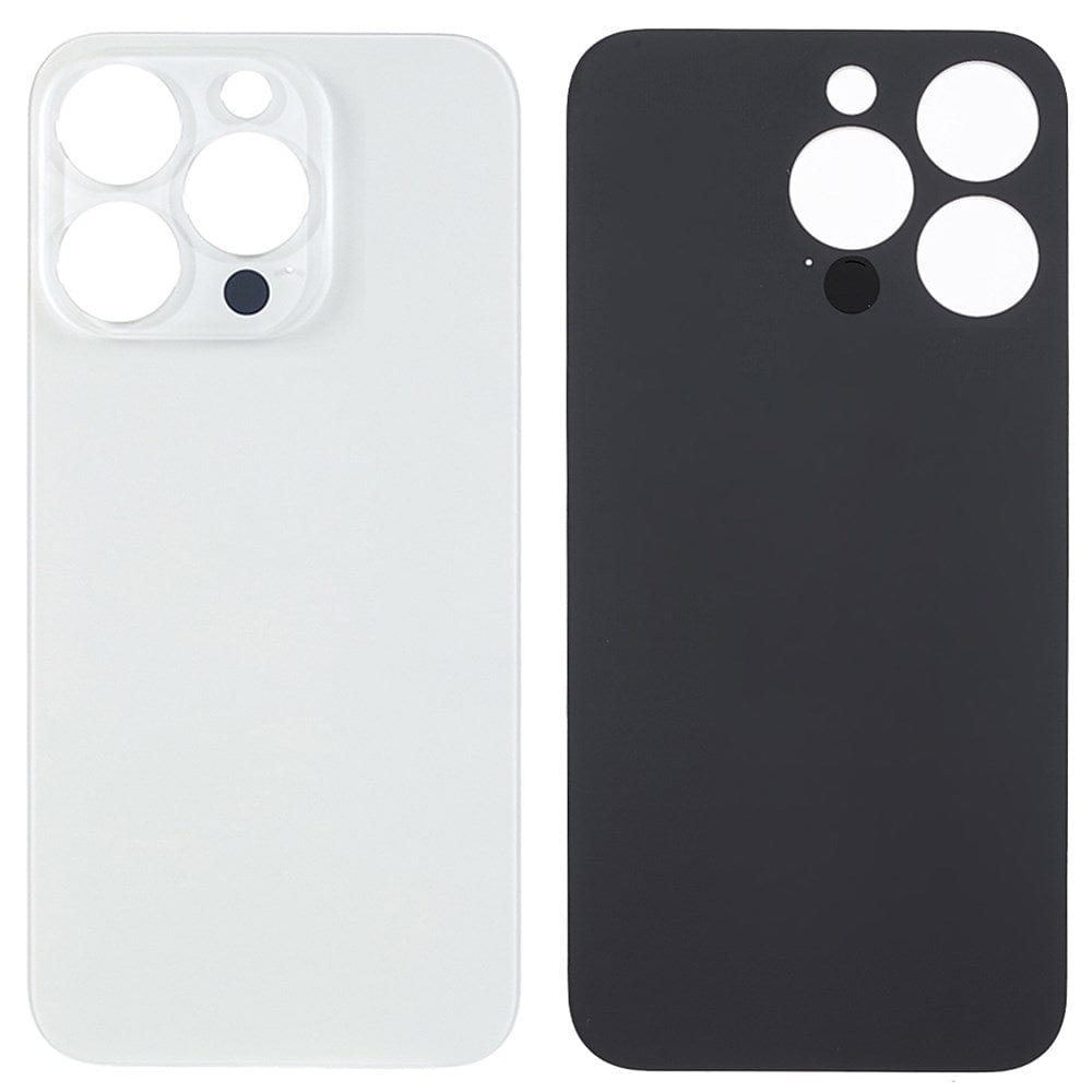 Livraison gratuite Vitres arrières Vitre arrière iPhone 13 Pro Blanc (Big Hole)