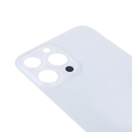 Livraison gratuite Vitres arrières Vitre arrière iPhone 13 Pro Max Blanc (Big Hole)