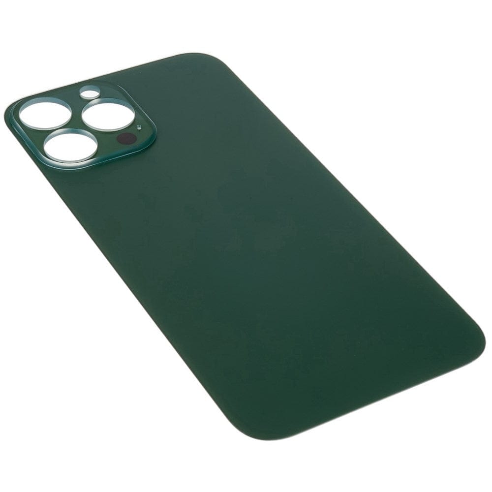 Livraison gratuite Vitres arrières Vitre arrière iPhone 13 Pro Max Vert (Big Hole)