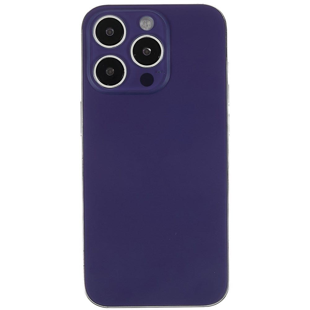 Livraison gratuite Vitres arrières Vitre arrière iPhone 14 Pro Max Violet intense (Big Hole)