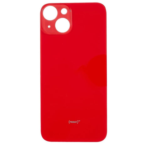 Livraison gratuite Vitres arrières Vitre arrière iPhone 14 Rouge (Red) (Big Hole)