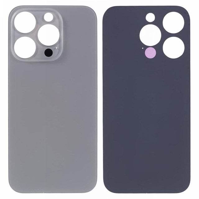 Livraison gratuite Vitres arrières Vitre arrière iPhone 15 Pro Naturel (Big Hole)