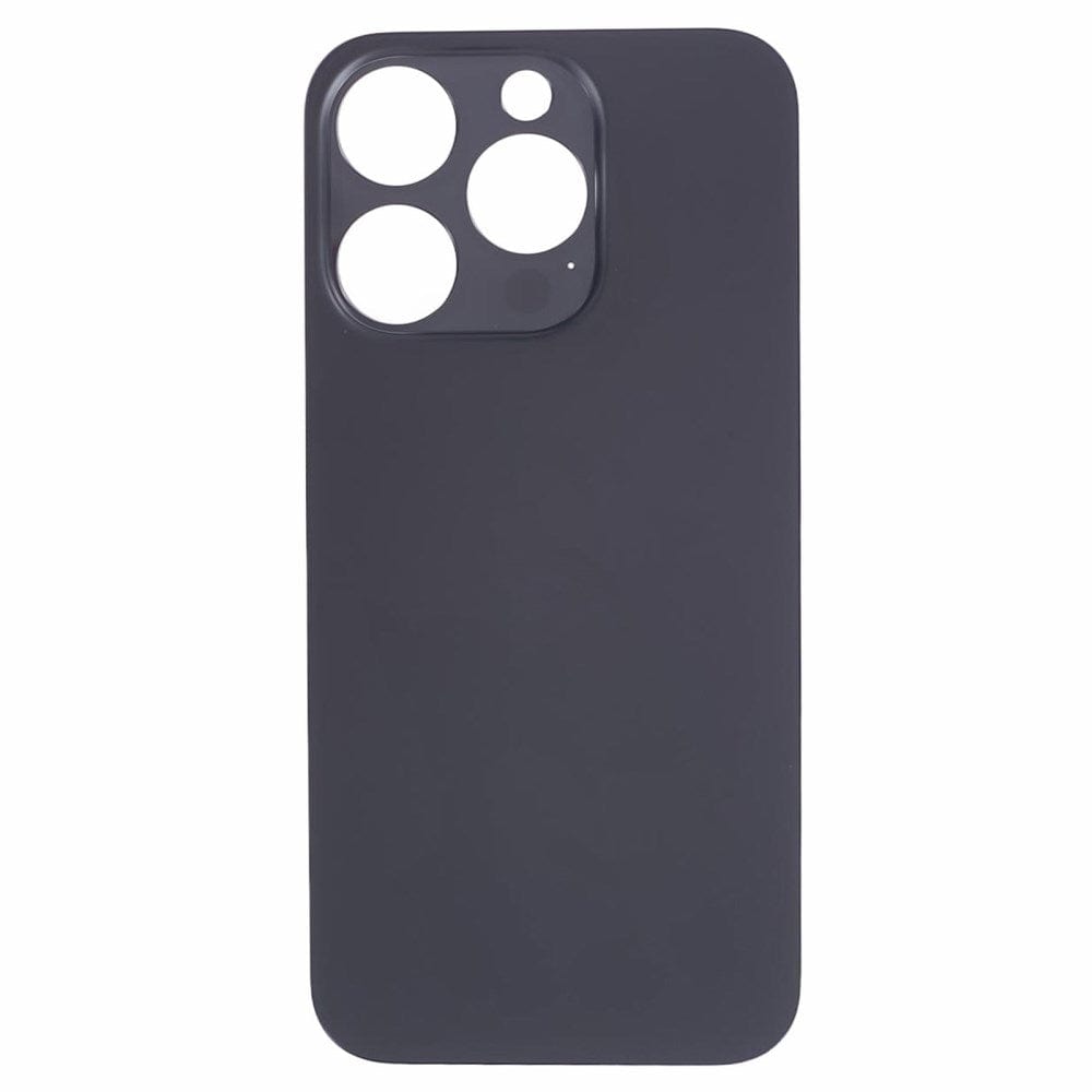 Livraison gratuite Vitres arrières Vitre arrière iPhone 15 Pro Noir (Big Hole)