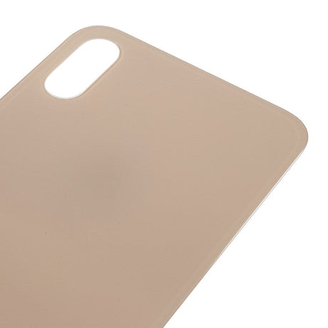 Livraison gratuite Vitres arrières Vitre arrière iPhone Xs Gold (Big Hole)