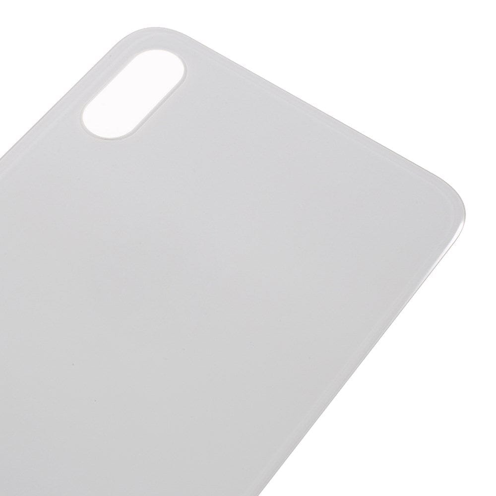 Livraison gratuite Vitres arrières Vitre arrière iPhone Xs Max Blanc (Big Hole)