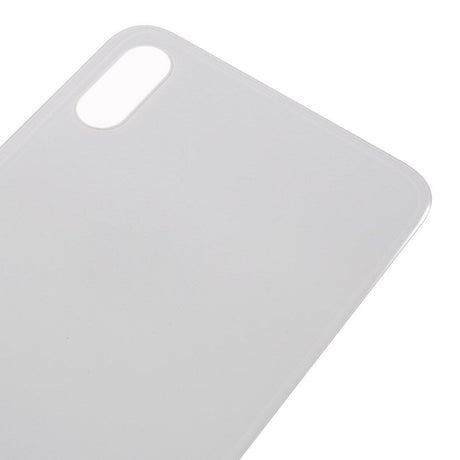 Livraison gratuite Vitres arrières Vitre arrière iPhone Xs Max Blanc (Big Hole)