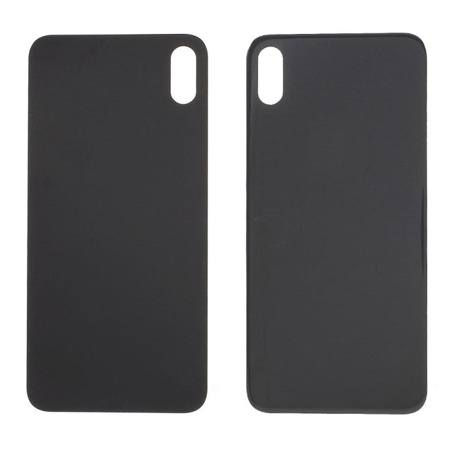 Livraison gratuite Vitres arrières Vitre arrière iPhone Xs Max Noir (Big Hole)