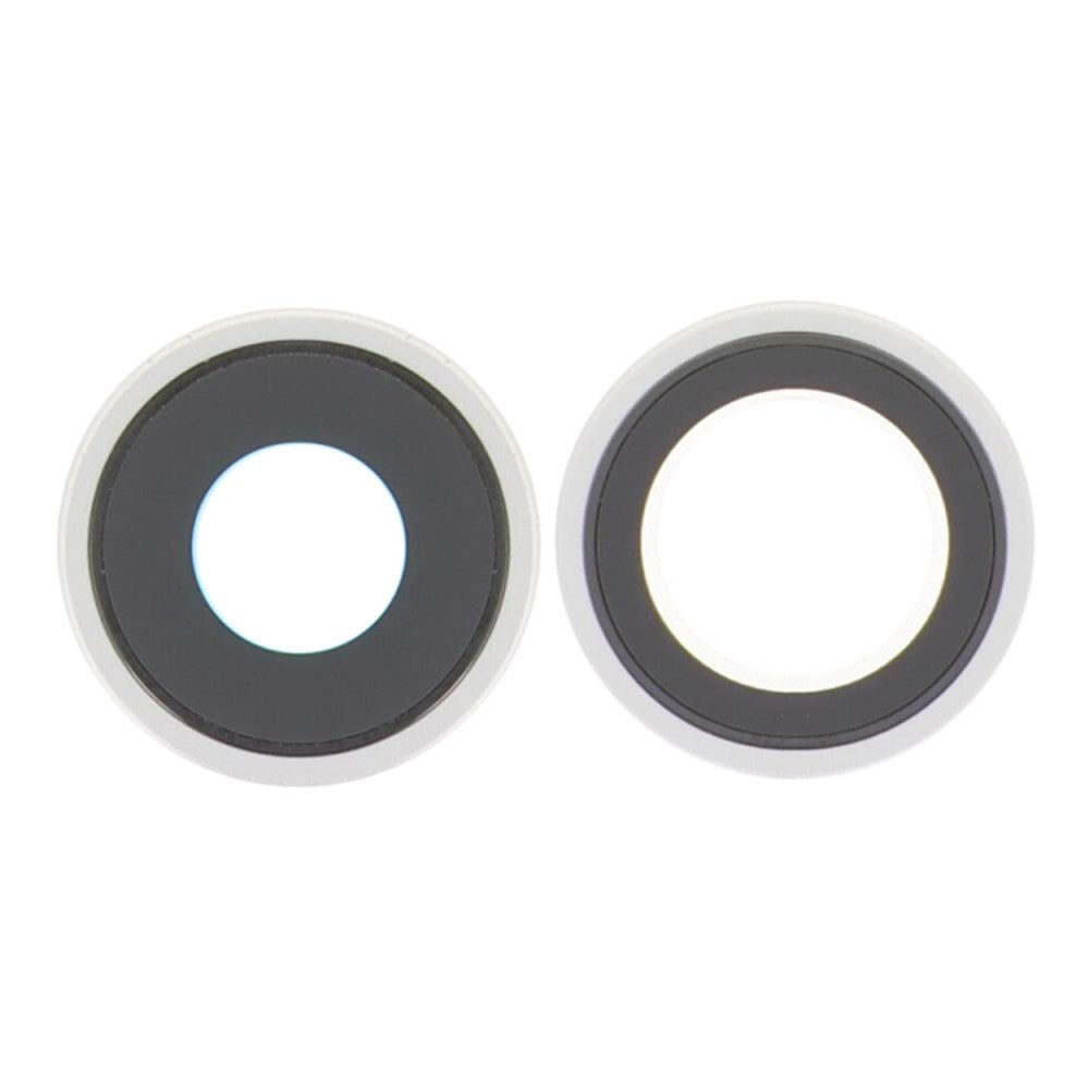 Lentilles caméra arrière + contours iPhone 16 Plus Blanc