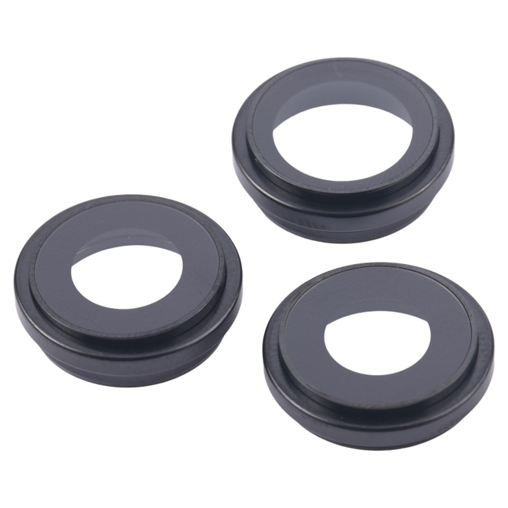 Lentilles caméra arrière + contours iPhone 16 Pro Max Noir