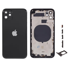 Pièce compatible Châssis Coque arrière iPhone 11 Noir