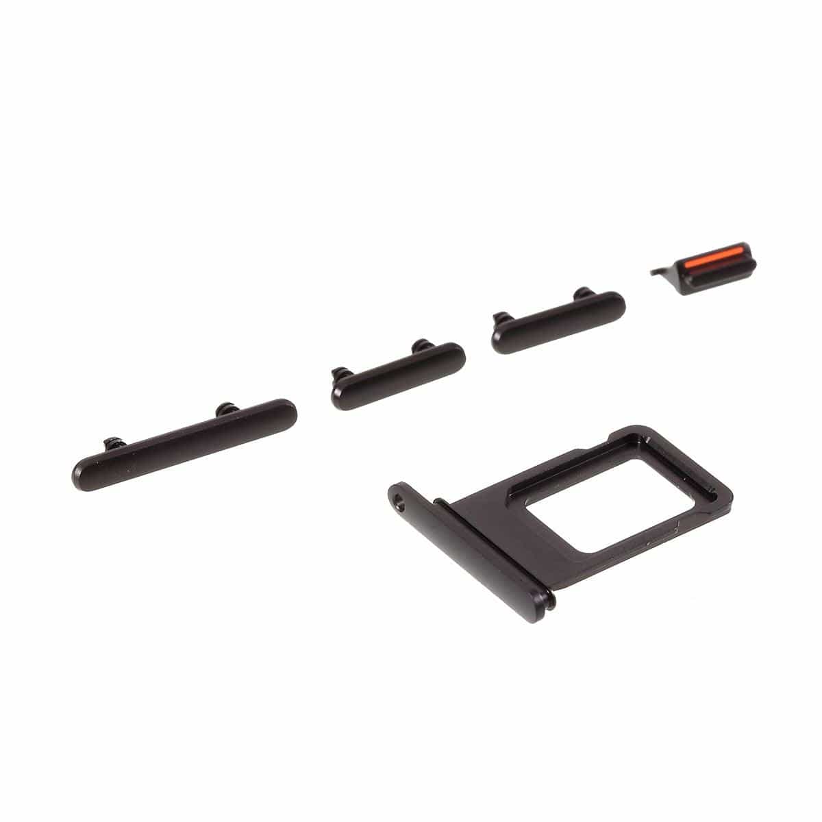 Pièce compatible Châssis Coque arrière iPhone 11 Noir