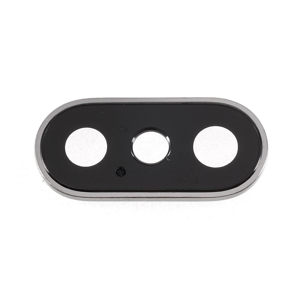 Pièce d'origine Caméras Lentille caméra arrière + contour iPhone X Blanc