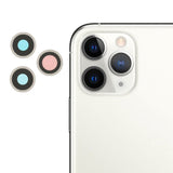 Pièce compatible Caméras Lentilles caméra arrière + contours iPhone 11 Pro Max Blanc